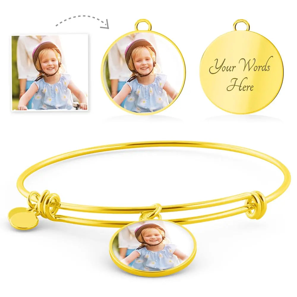 To My Wife, Soulmate, or Girlfriend – Personalized Heart Bangle That Keeps You Close ShineOn Fulfillment