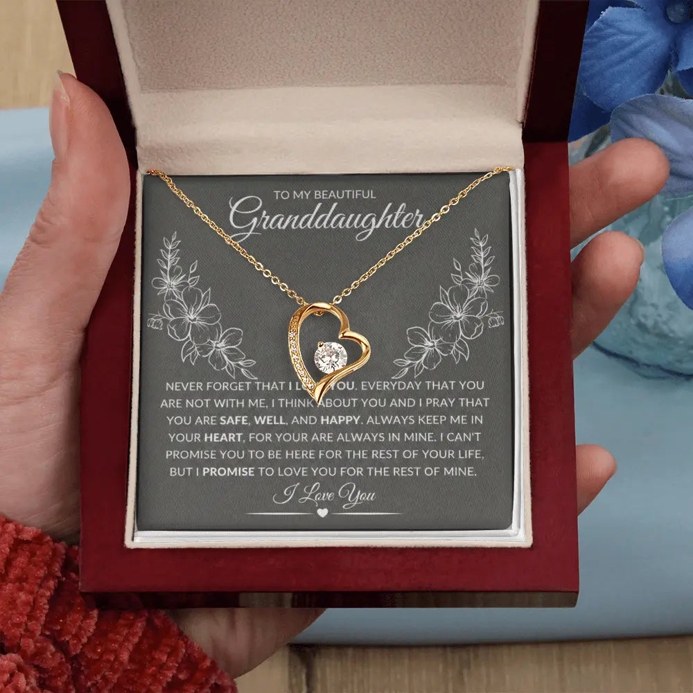 The Forever Loved Granddaughter Necklace: A Gift of Protection, Blessing, and Unconditional Love ShineOn Fulfillment
