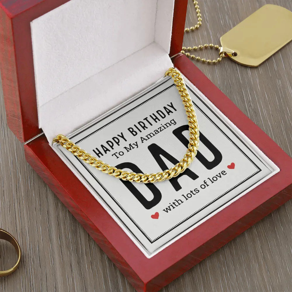 The Birthday Dad Cuban Link Chain: A Gift That Celebrates the Man Who Means Everything ShineOn Fulfillment