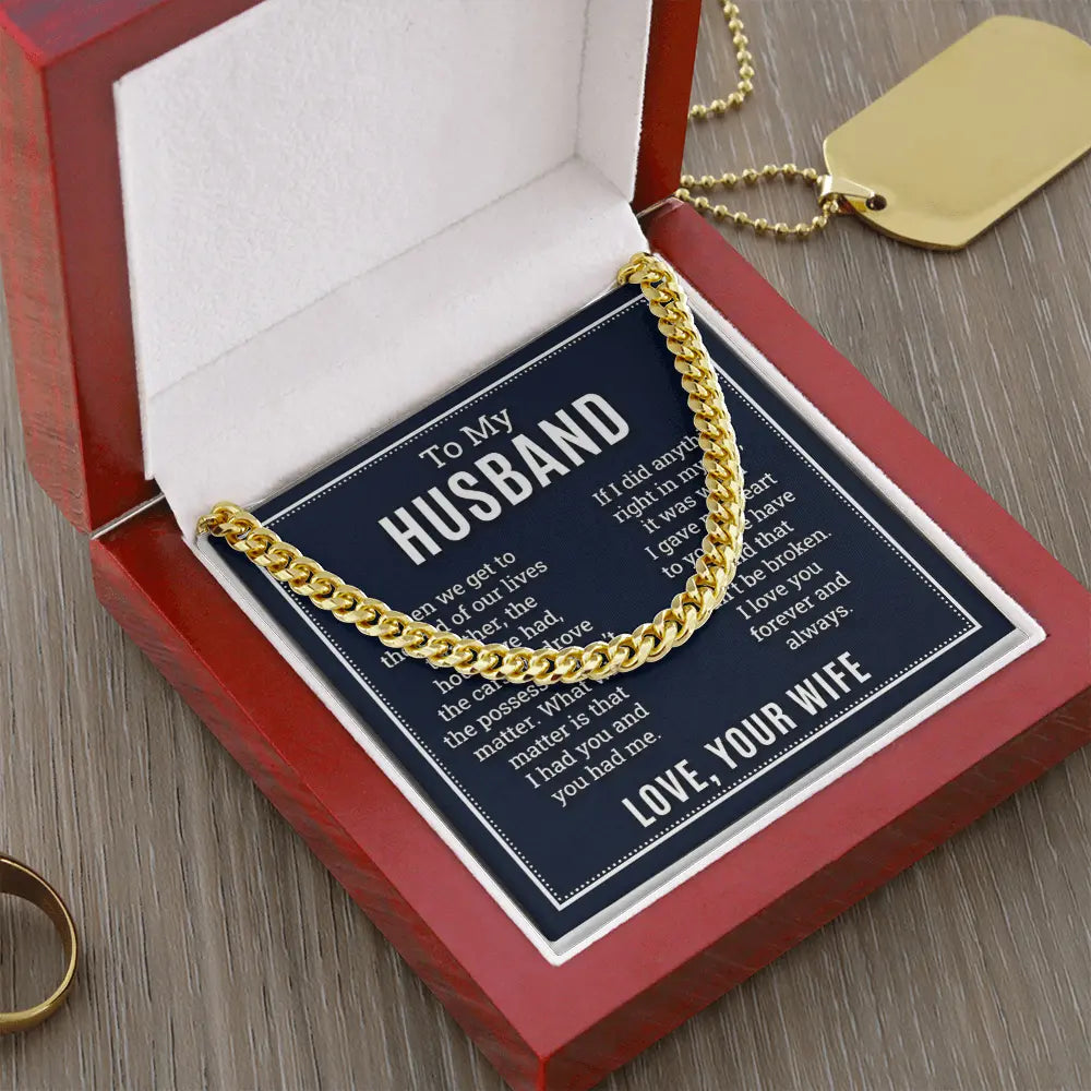 The Unbreakable Bond Husband Necklace: A Gift That Celebrates a Lifetime of Love ShineOn Fulfillment