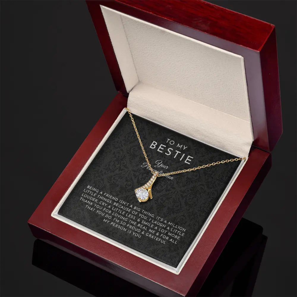 To My Bestie – Alluring Beauty Necklace | My Person, Always ShineOn Fulfillment