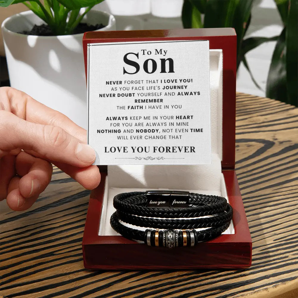 The Faith and Love Son Bracelet: A Lifelong Reminder That He's Never Alone ShineOn Fulfillment
