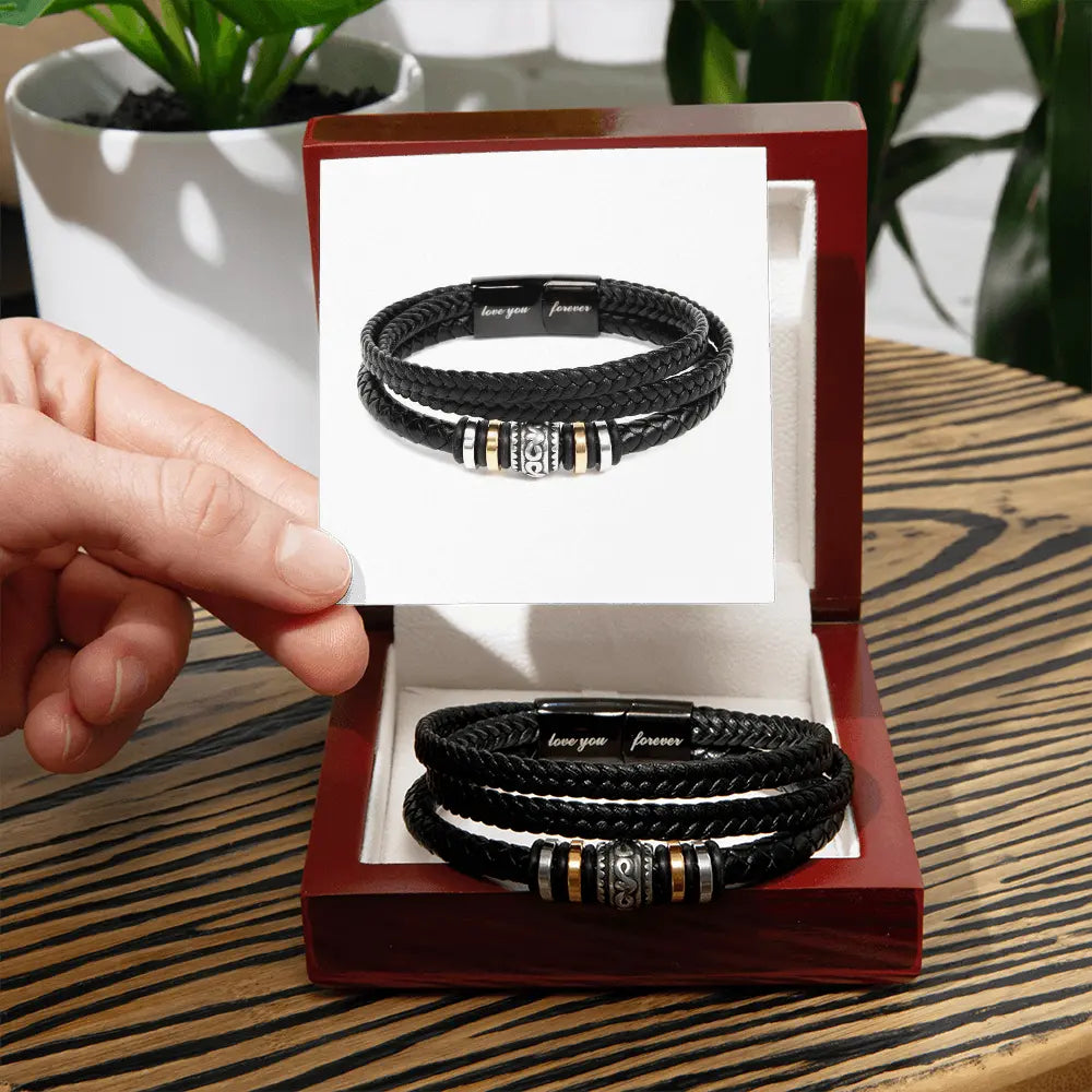 Love You Forever Bracelet for Dad, Friend, Husband, Boyfriend, Brother, Son & Grandson ShineOn Fulfillment