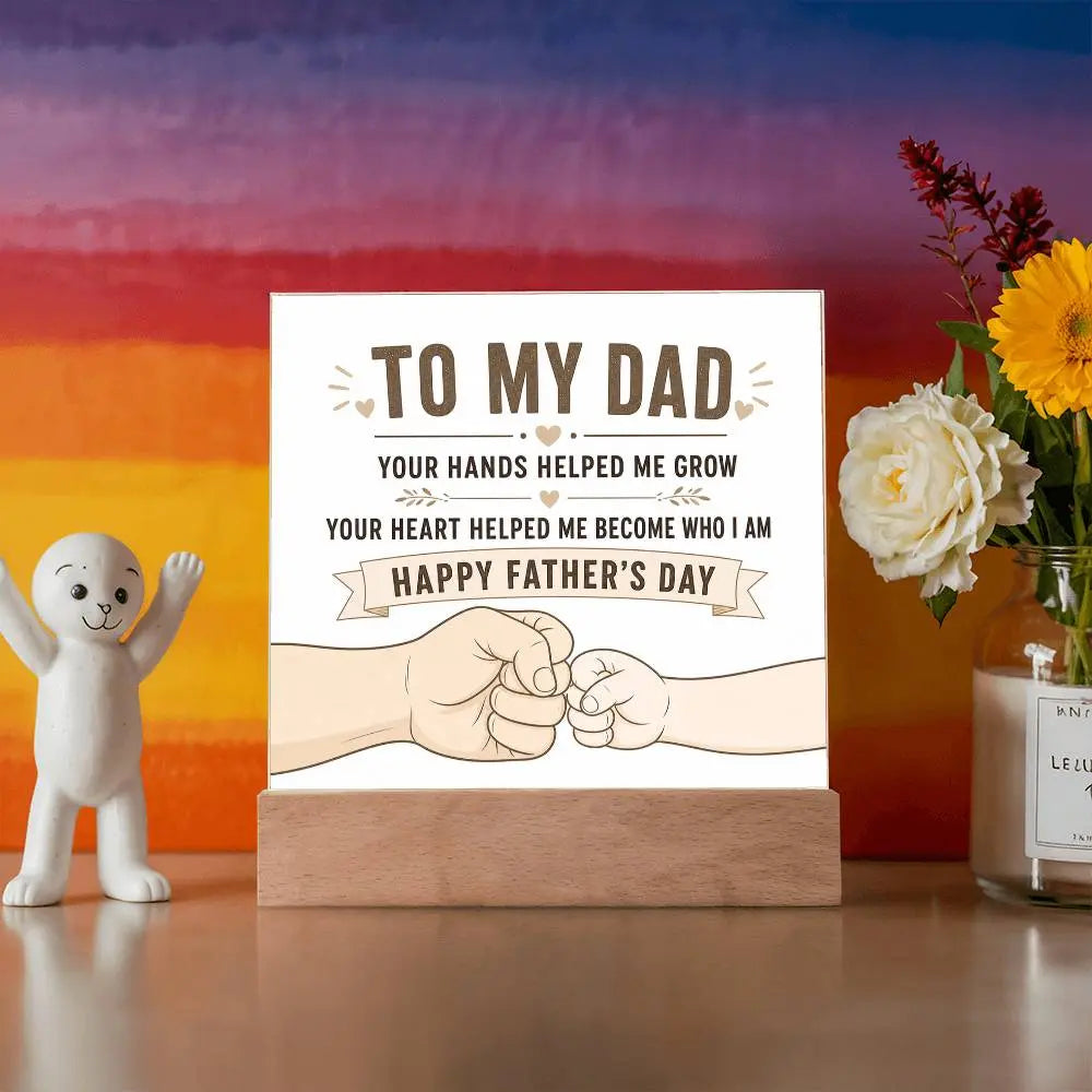 Illuminated Acrylic Plaque – Father's Day Gift for Dad ShineOn Fulfillment