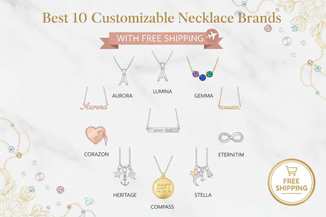Best 10 Customizable Necklace Brands with Free Shipping