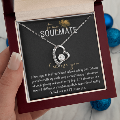 To My Soulmate – I Choose You Necklace