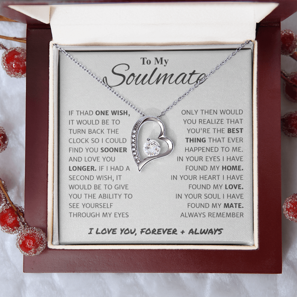 To My Wife Forever Love Necklace | “You're the Best Thing That Ever Happened to Me” Message Card