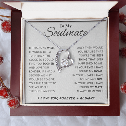 To My Wife Forever Love Necklace | “You're the Best Thing That Ever Happened to Me” Message Card