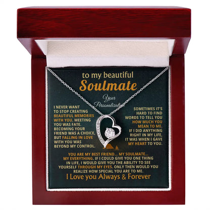 To My Beautiful Wife/ Soulmate Necklace – A Forever Love Gift That Says What Words Can't ShineOn Fulfillment