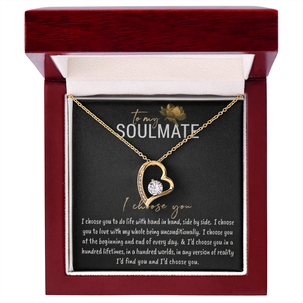 To My Soulmate – I Choose You Necklace