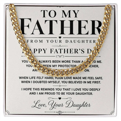 To My Father Necklace   - Happy Father’s Day Gift ShineOn Fulfillment