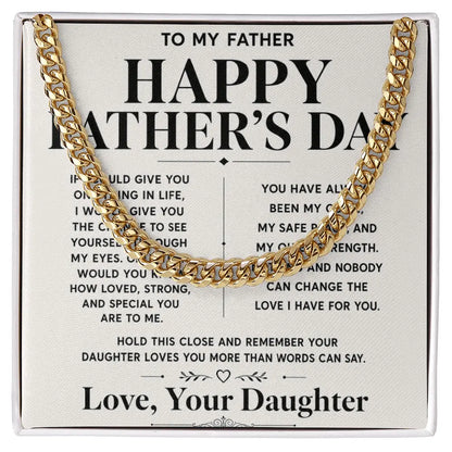To My Father Necklace  - Happy Father's Day Gift ShineOn Fulfillment