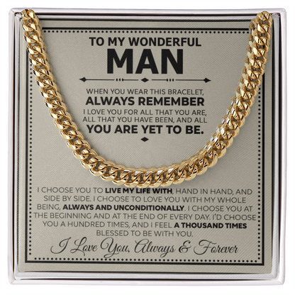 The Forever Husband Cuban Link Chain: A Gift That Reminds Him He's Loved in Every Chapter of Your Life
