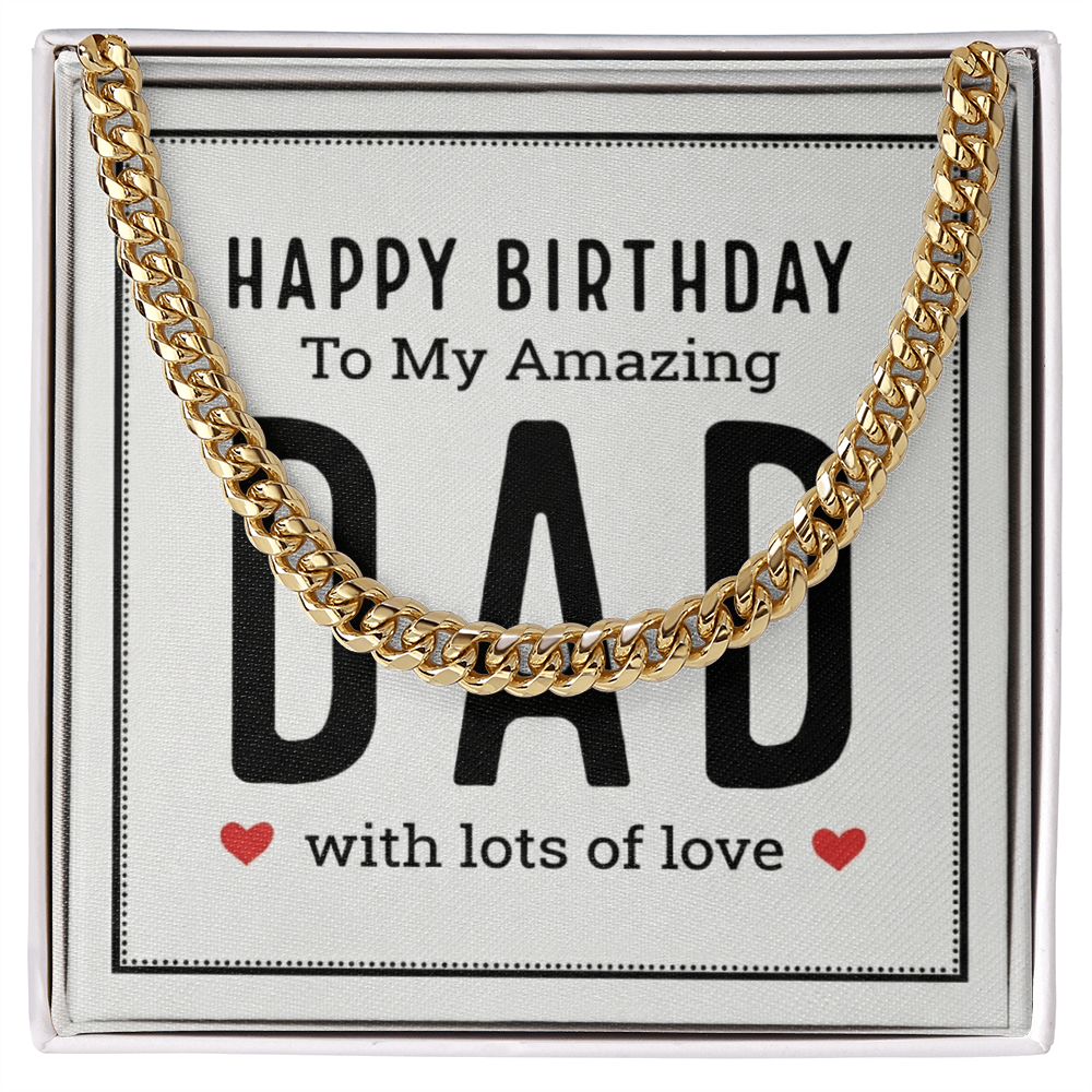 The Birthday Dad Cuban Link Chain: A Gift That Celebrates the Man Who Means Everything