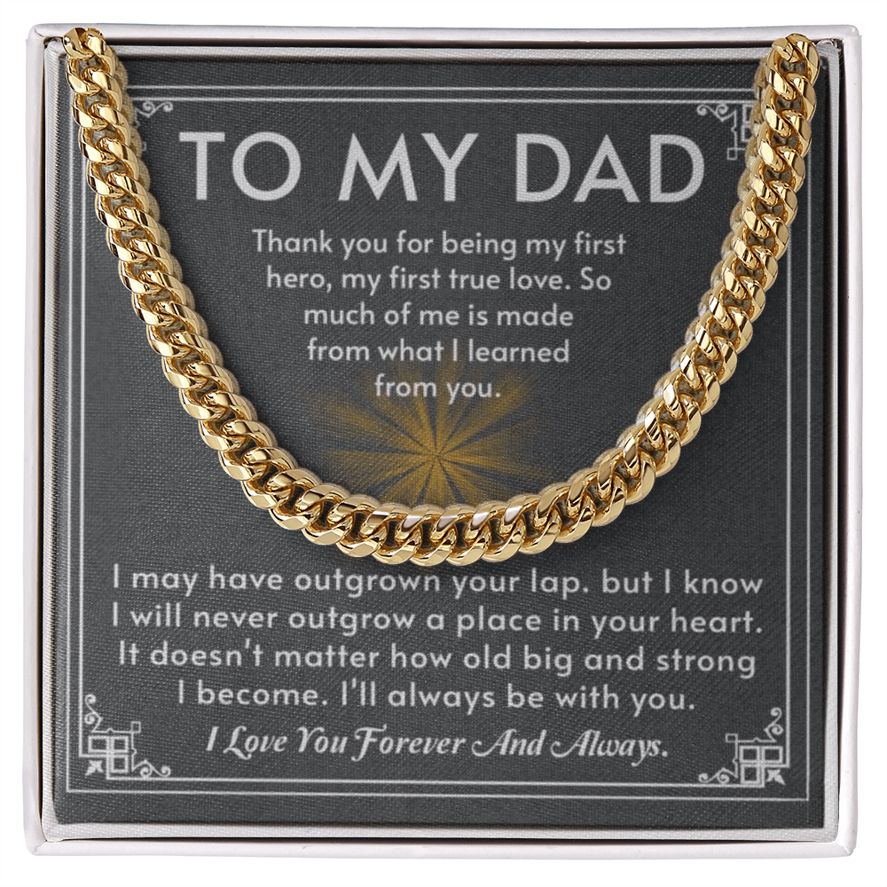 The Hero Dad Cuban Link Chain: A Timeless Gift That Honors the Man Who Shaped You