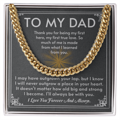 The Hero Dad Cuban Link Chain: A Timeless Gift That Honors the Man Who Shaped You
