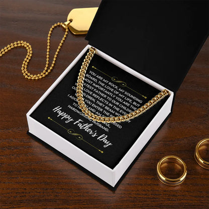 Happy Father's Day Gift for Husband from Wife, “Greatest Father to Our Children” Message Card Jewelry ShineOn Fulfillment