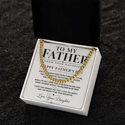 To My Father Necklace   - Happy Father’s Day Gift ShineOn Fulfillment