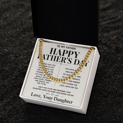 To My Father Necklace  - Happy Father's Day Gift ShineOn Fulfillment