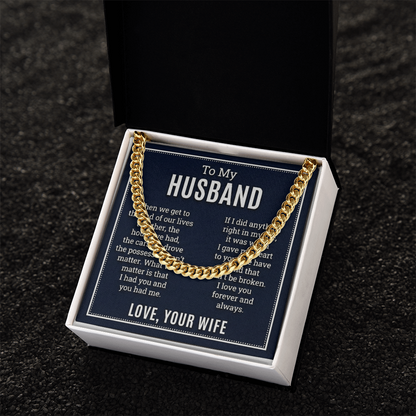 The Unbreakable Bond Husband Necklace: A Gift That Celebrates a Lifetime of Love