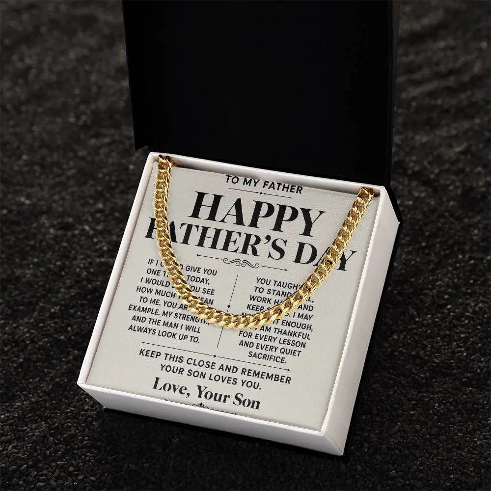 To My Father Necklace From  - Happy Father’s Day Gift ShineOn Fulfillment