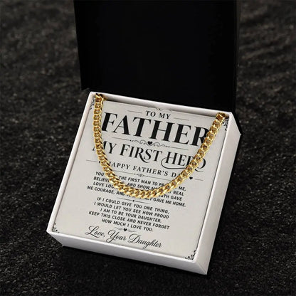 To My Father Necklace   - Happy Father’s Day Gift ShineOn Fulfillment