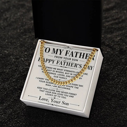 To My Father Necklace  - Happy Father’s Day Gift ShineOn Fulfillment