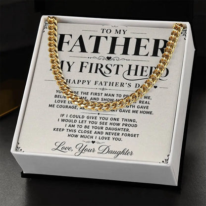 To My Father Necklace   - Happy Father’s Day Gift ShineOn Fulfillment