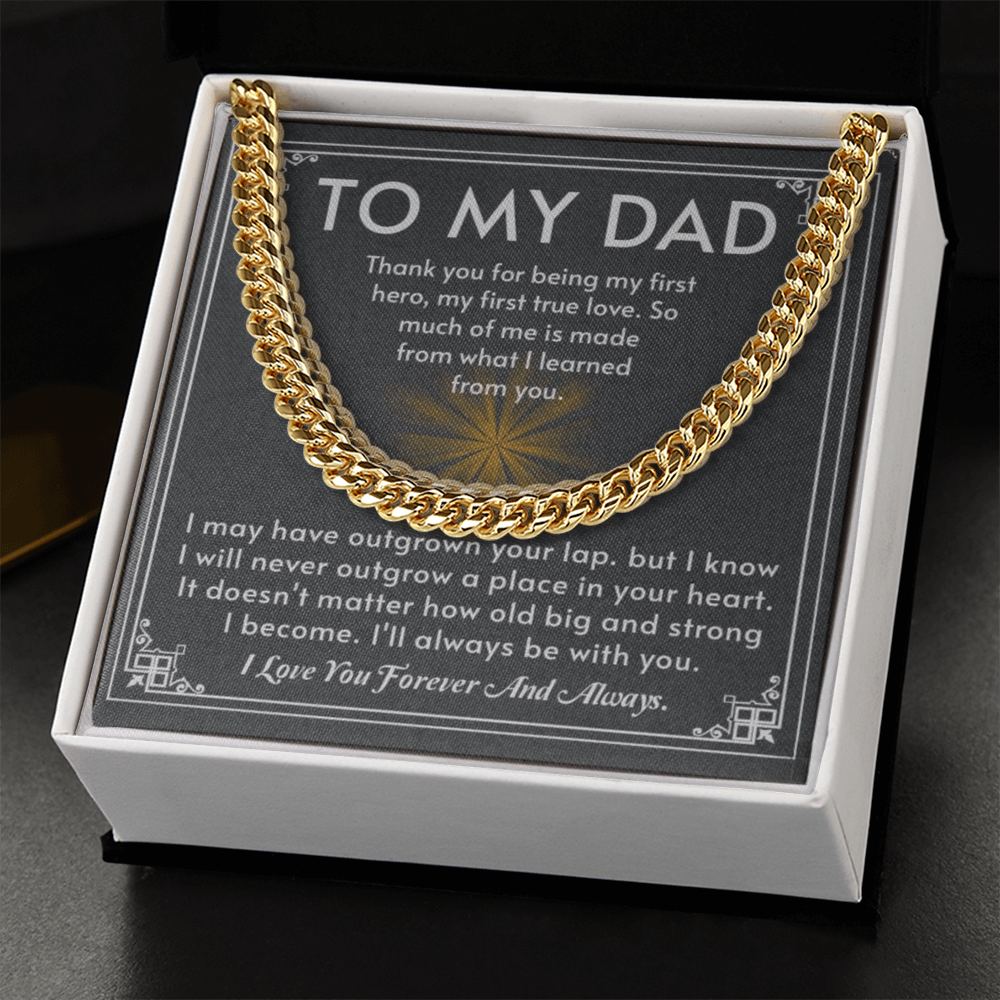 The Hero Dad Cuban Link Chain: A Timeless Gift That Honors the Man Who Shaped You