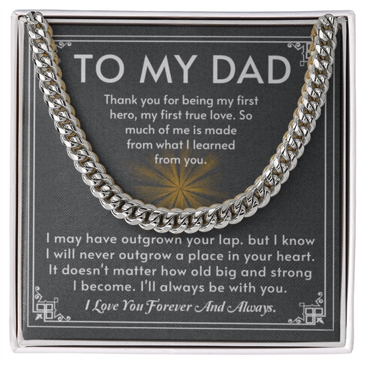 The Hero Dad Cuban Link Chain: A Timeless Gift That Honors the Man Who Shaped You