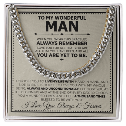 The Forever Husband Cuban Link Chain: A Gift That Reminds Him He's Loved in Every Chapter of Your Life