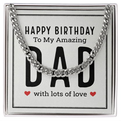 The Birthday Dad Cuban Link Chain: A Gift That Celebrates the Man Who Means Everything