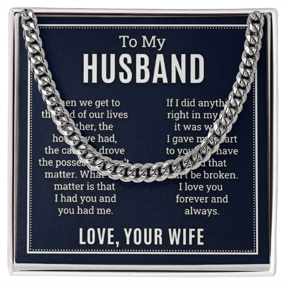 The Unbreakable Bond Husband Necklace: A Gift That Celebrates a Lifetime of Love