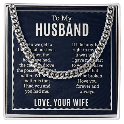The Unbreakable Bond Husband Necklace: A Gift That Celebrates a Lifetime of Love
