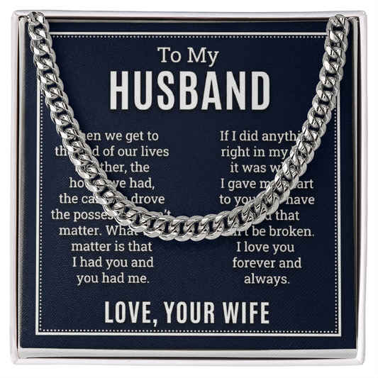 The Unbreakable Bond Husband Necklace: A Gift That Celebrates a Lifetime of Love