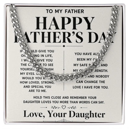 To My Father Necklace  - Happy Father's Day Gift ShineOn Fulfillment