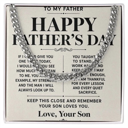 To My Father Necklace From  - Happy Father’s Day Gift ShineOn Fulfillment