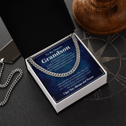 The Brave Grandson Cuban Link Chain: A Gift of Strength, Love, and Protection