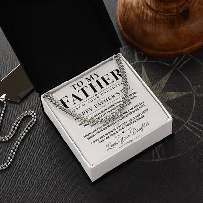 To My Father Necklace   - Happy Father’s Day Gift ShineOn Fulfillment
