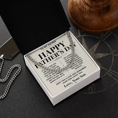 To My Father Necklace From  - Happy Father’s Day Gift ShineOn Fulfillment