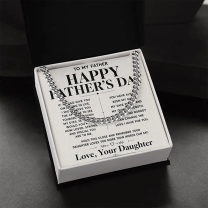 To My Father Necklace  - Happy Father's Day Gift ShineOn Fulfillment