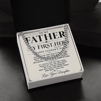 To My Father Necklace   - Happy Father’s Day Gift ShineOn Fulfillment