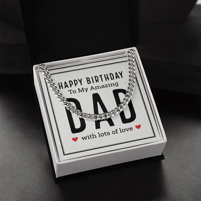 The Birthday Dad Cuban Link Chain: A Gift That Celebrates the Man Who Means Everything