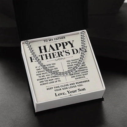 To My Father Necklace From  - Happy Father’s Day Gift ShineOn Fulfillment