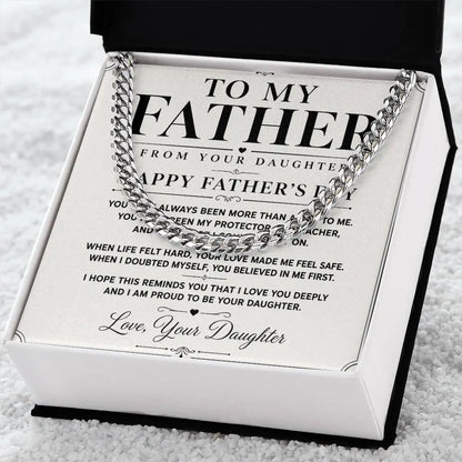 To My Father Necklace   - Happy Father’s Day Gift ShineOn Fulfillment