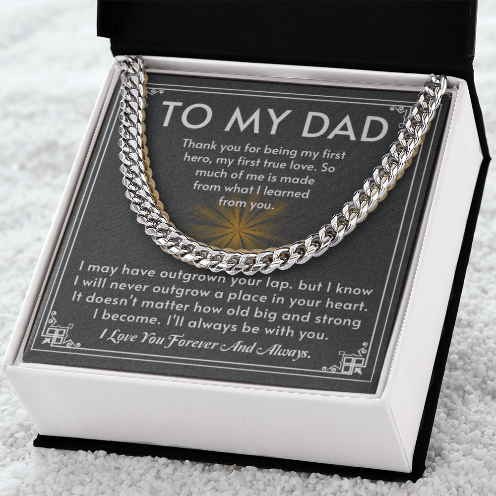 The Hero Dad Cuban Link Chain: A Timeless Gift That Honors the Man Who Shaped You