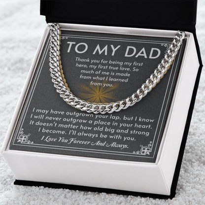 The Hero Dad Cuban Link Chain: A Timeless Gift That Honors the Man Who Shaped You