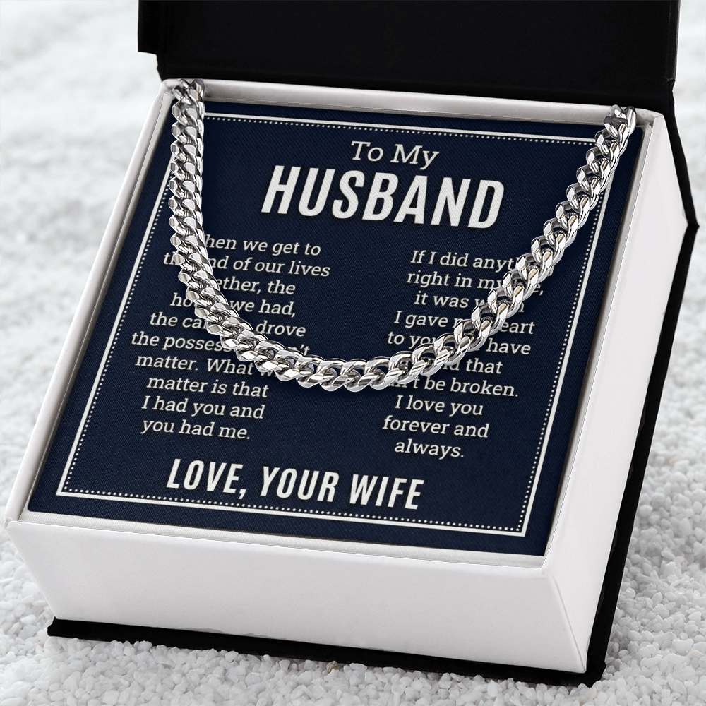 The Unbreakable Bond Husband Necklace: A Gift That Celebrates a Lifetime of Love