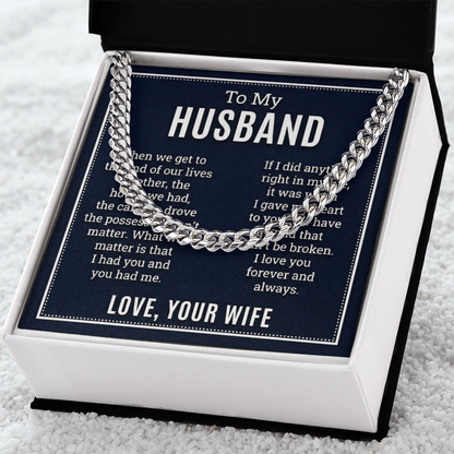 The Unbreakable Bond Husband Necklace: A Gift That Celebrates a Lifetime of Love