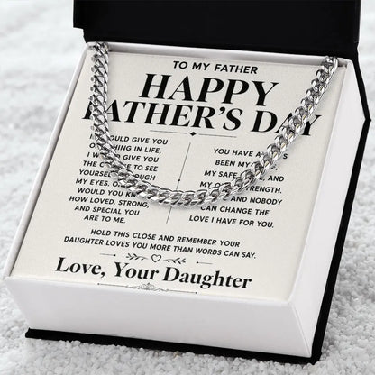 To My Father Necklace  - Happy Father's Day Gift ShineOn Fulfillment